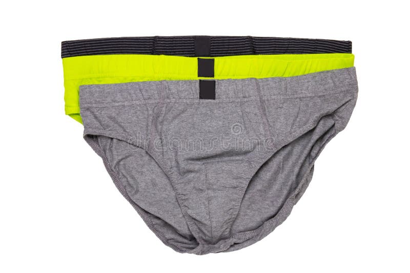 Underware Isolated. Close-up of Three Colorful Male Underware or ...