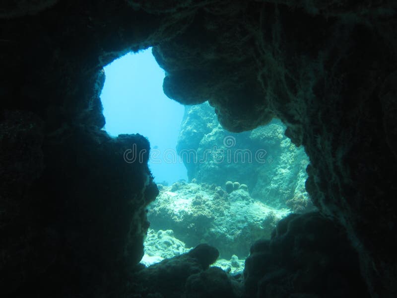 Underwater Cavern Hole Royalty Free Stock Photo Image 13891385