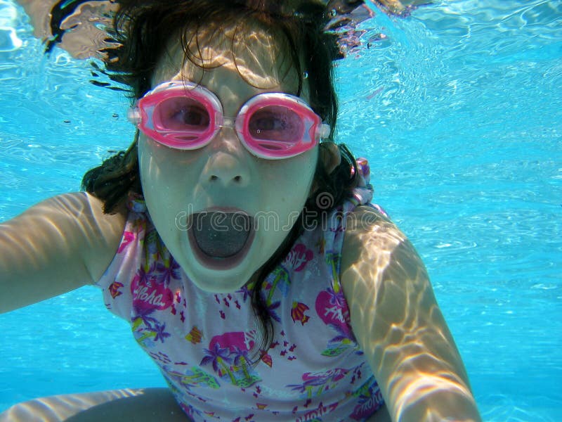 Girl swimming underwater stock image. Image of competition - 7138565