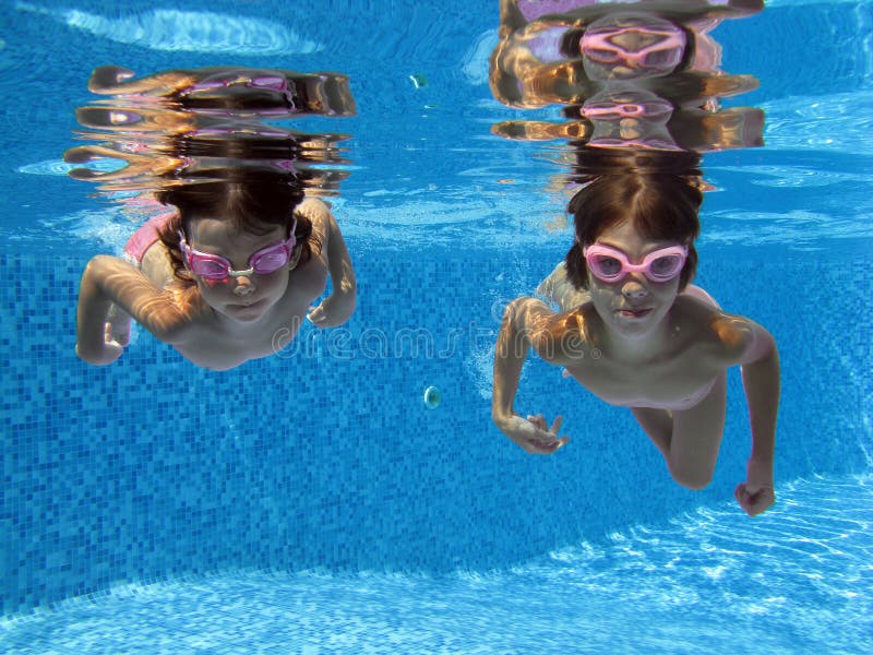 Underwater Girls Stock Image Image Of Shadow S