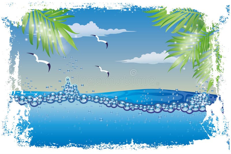 Underwater Nature Wallpaper Stock Vector - Illustration of ocean, depth