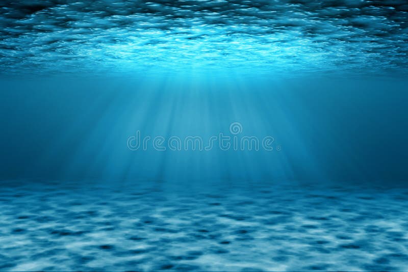Underwater scene illustration with light rays vector illustration Underwater scene illustration with light rays vector illustration