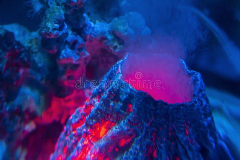 Underwater volcano stock photo. Image of submerged, smokestack 174887746