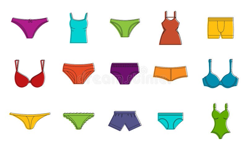Types panties for women Royalty Free Vector Image