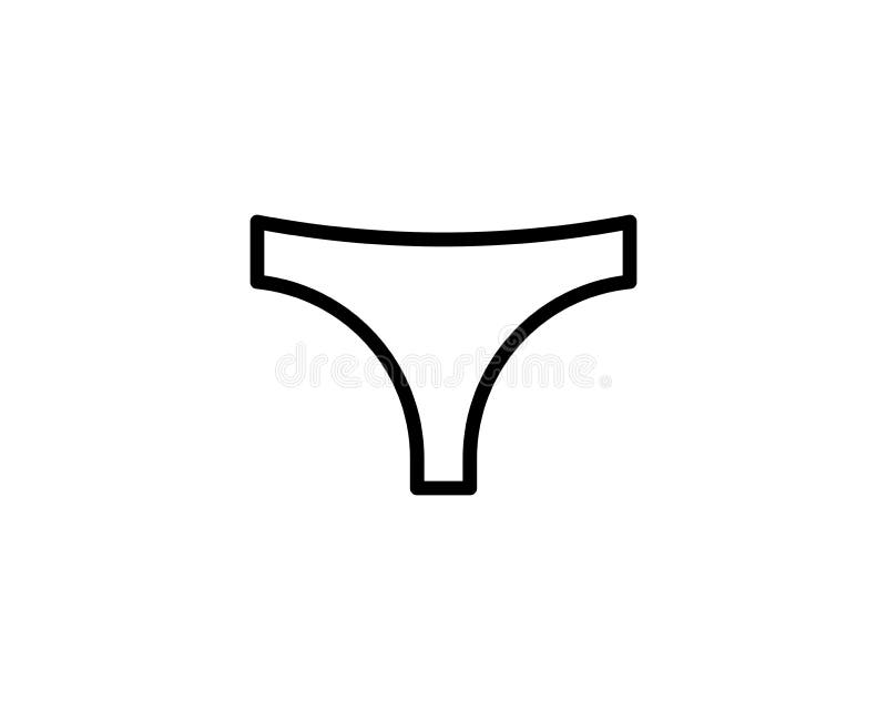 Underwear Icon Vector, Sign and Symbol for Design, Presentation