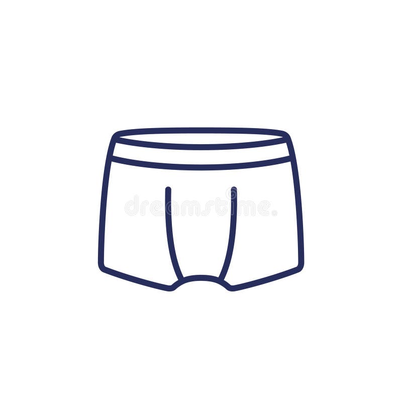 Cartoon Illustration of Blue Boxer Pants, Underwear Shorts. Men`s Cloths.  Fashon Image of Underclothes Icon. Stock Vector - Illustration of blue,  elegance: 207625389