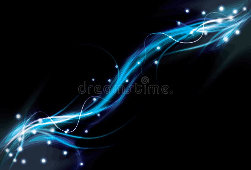 Undeutlicher abstrakter blauer Lichteffekthintergrund stock abbildung Undeutlicher abstrakter blauer Lichteffekthintergrund stock abbildung