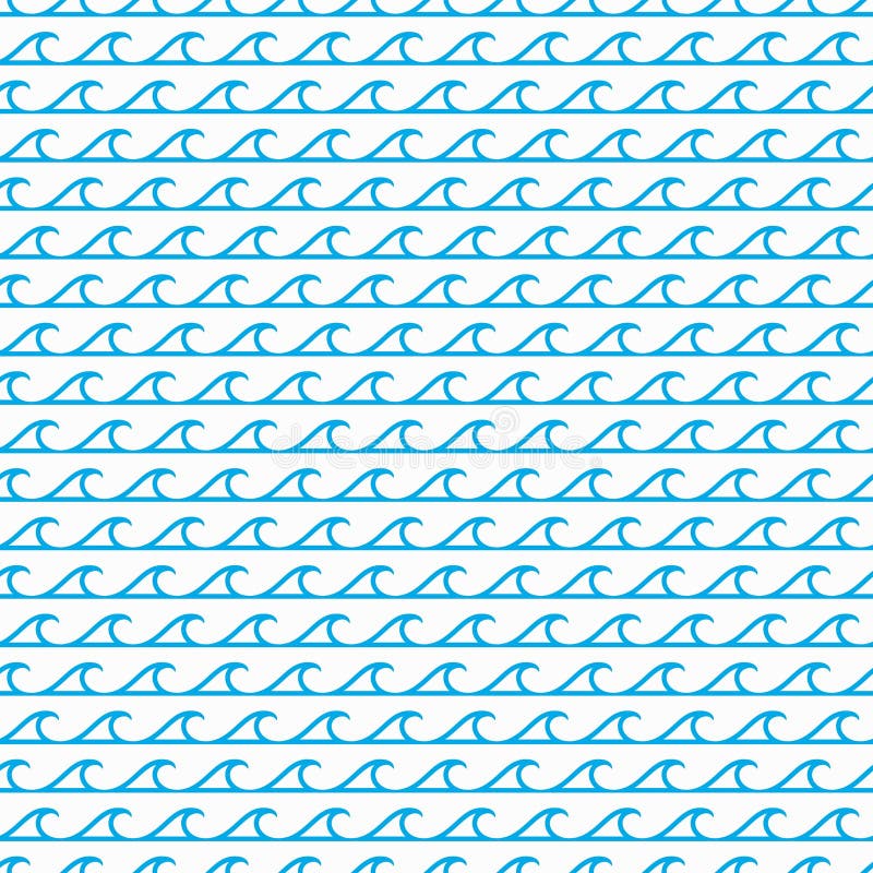 Undițe de linie albastru-oceanice vector illustration