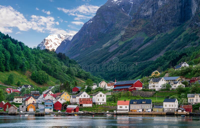 Undredal, small beautiful village .