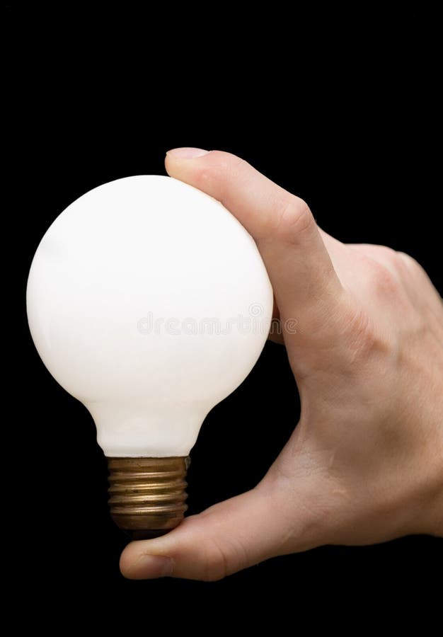 Ampoule allumée photo stock. Image du illuminez, brûlure 447334