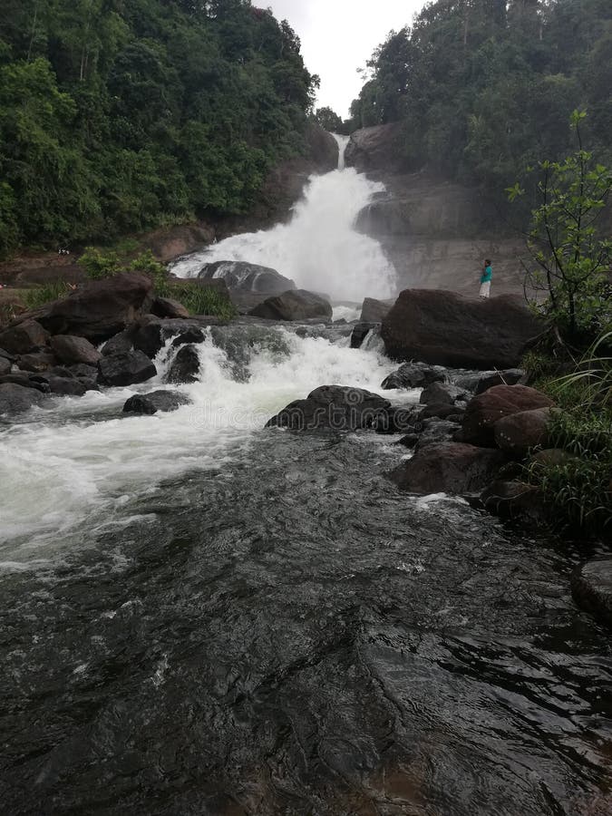 Une belle cascade au Sri Lanka photos libres de droits Une belle cascade au Sri Lanka photos libres de droits