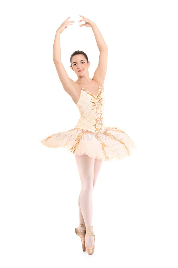 Une belle danseuse de ballerine photo stock