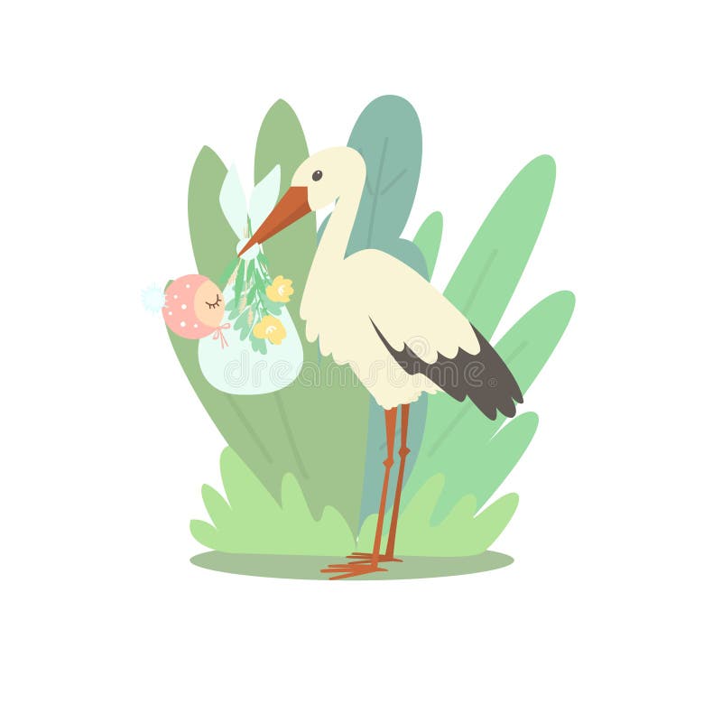 Cigogne Tenant Un Sac Avec Un Bebe Nouveau Ne Dans Le Vecteur Eps8 Illustration De Vecteur Illustration Du Oiseau Brun Cigogne Tenant Un Sac Avec Un Bebe Nouveau Ne Dans Le Vecteur Eps8 Illustration De Vecteur Illustration Du Oiseau Brun