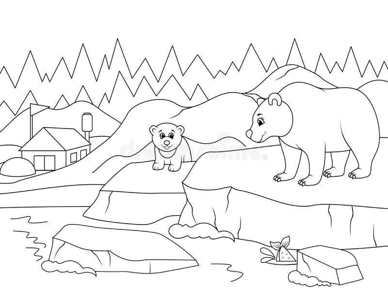 Les animaux polaires - coloriages (teacher made) - Twinkl