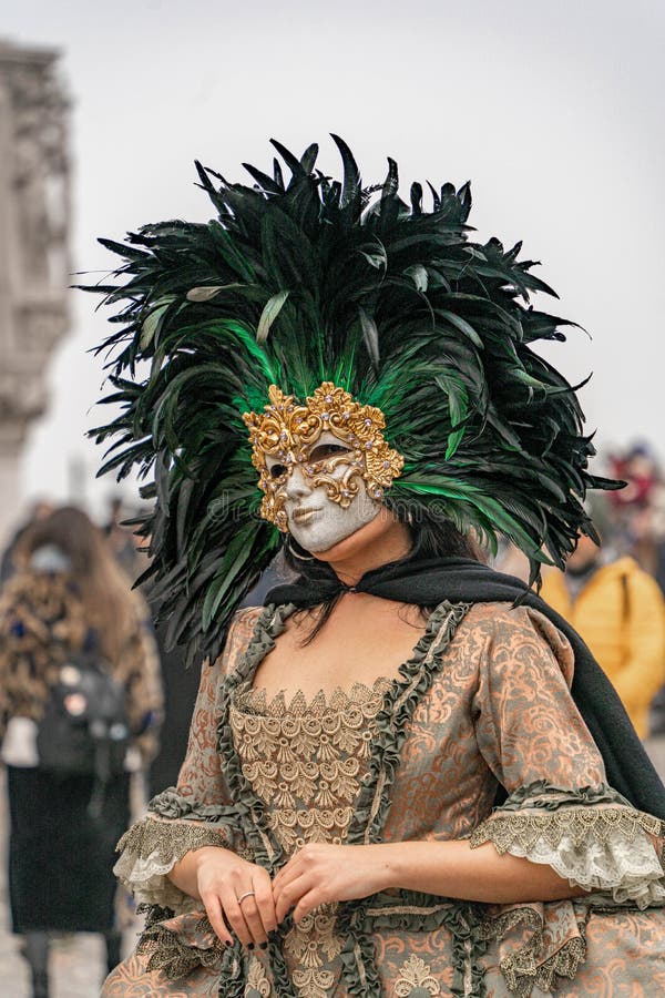 Couple D'âge Moyen Femme En Mauve Costume De Carnaval Homme En Poussettes  En Costume De Bottes Au Carnaval à Venise Italie Photo éditorial - Image du  luxe, élégance: 267557966
