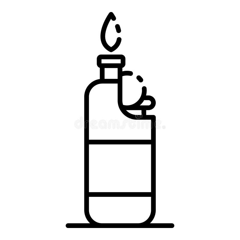 Une icône plus légère de cigarette en plastique, style d'ensemble illustration de vecteur Une icône plus légère de cigarette en plastique, style d'ensemble illustration de vecteur