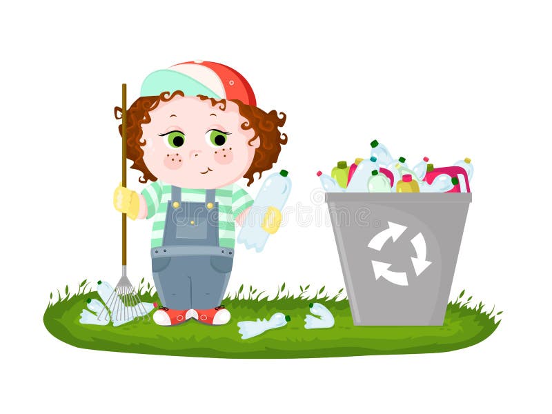 Une illustration conceptuelle de la pollution du monde avec les d?chets en plastique illustration stock Une illustration conceptuelle de la pollution du monde avec les d?chets en plastique illustration stock