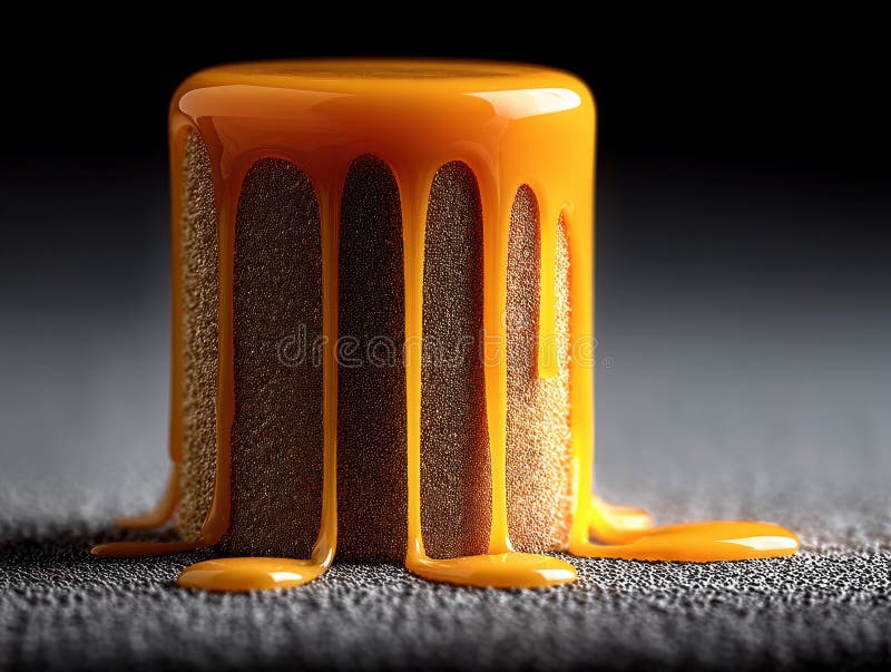 Une image de fromage fondu de goey prêt à être garni. Une image de fromage fondu de goey prêt pour la mise en oeuvre de l'image AI générée