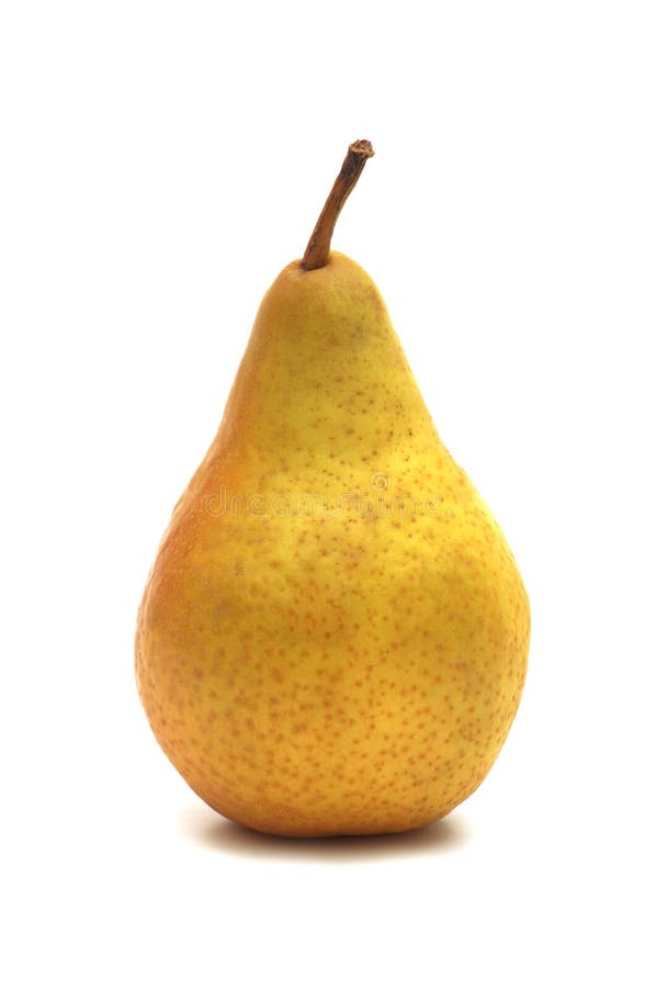 Une poire jaune photo stock