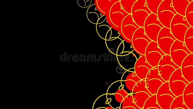 Une simple transition vidéo avec une expression faciale insatisfaite illustration stock