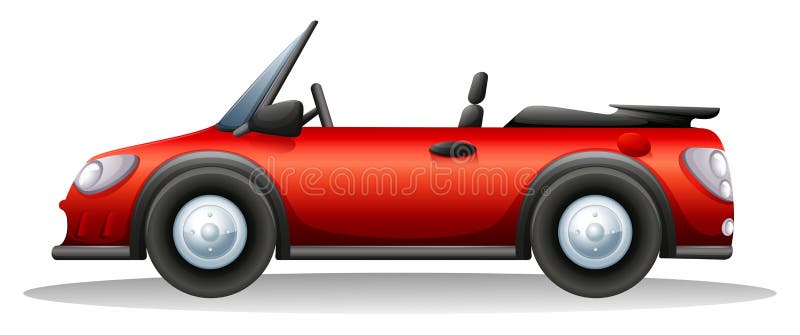 Une voiture de sport de rouge illustration stock Une voiture de sport de rouge illustration stock