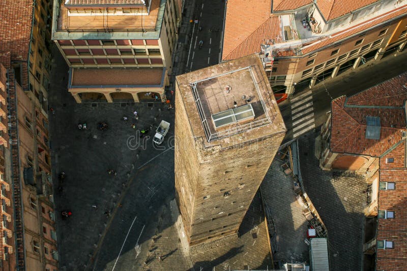 Une vue d'une vieille ville européenne typique d'en haut image libre de droits Une vue d'une vieille ville européenne typique d'en haut image libre de droits