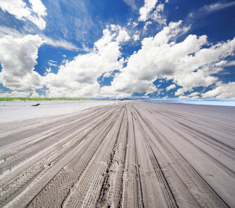 Une vue de Long Beach Washington photo libre de droits Une vue de Long Beach Washington photo libre de droits
