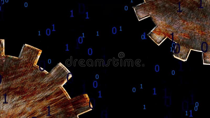 Unelte binare de codificare stock illustration