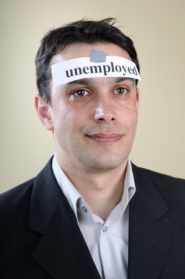 Unemployed man portrait