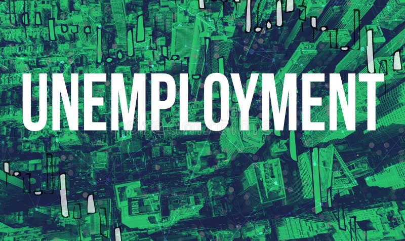 Unemployment Theme with Manhattan New York City Stock Image - Image of ...