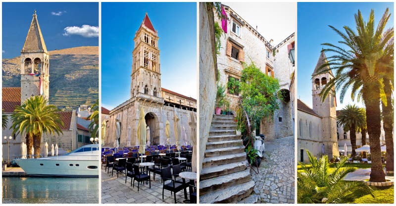 UNESCO-Stadt der Trogir-Architekturcollage lizenzfreies stockbild UNESCO-Stadt der Trogir-Architekturcollage lizenzfreies stockbild