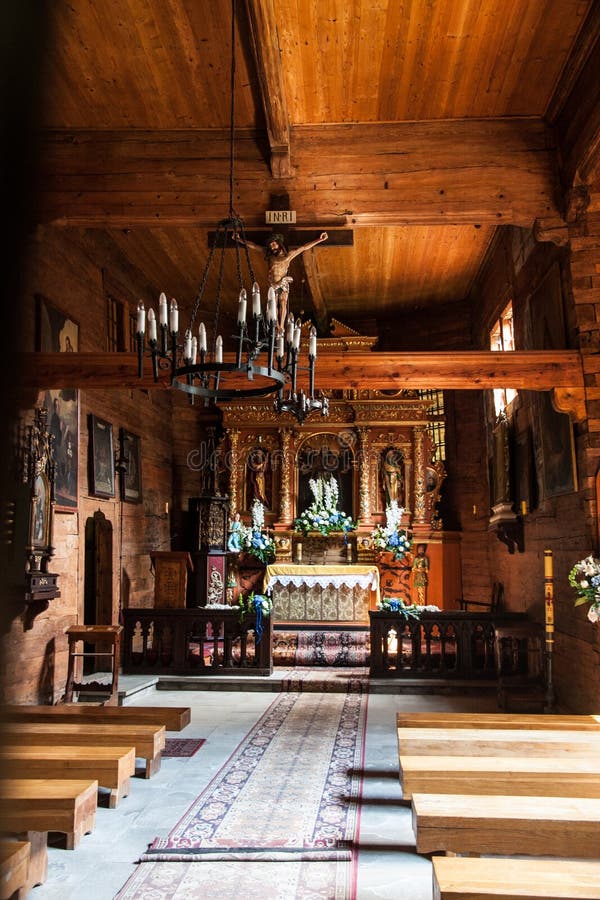 Unesco Wooden Churches in Poland Stock Image Image of culture