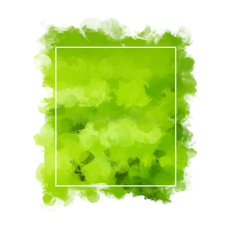 Watercolor rectangular banner for text. royalty free illustration
