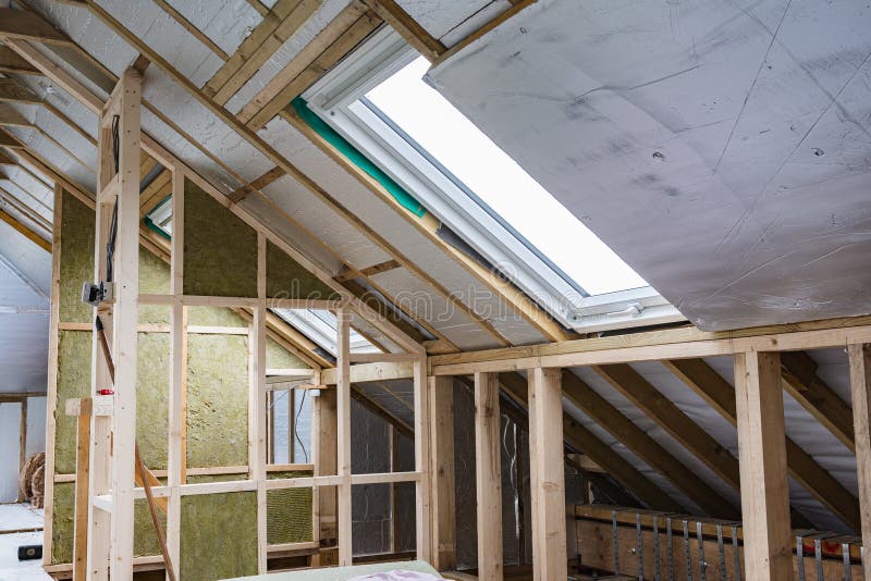 Unfinished residential loft conversion