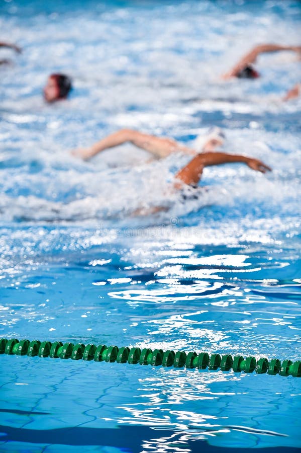 Unfocused Image of a Water Polo Game Stock Image Image of polo, team