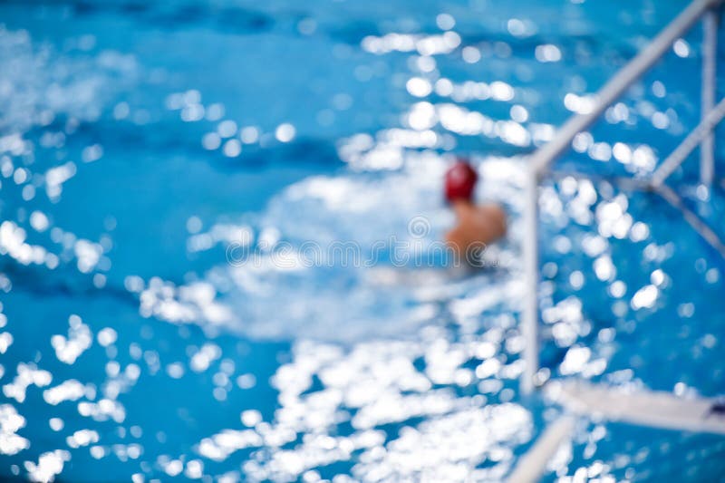 Unfocused Image of a Water Polo Game Stock Photo Image of polo