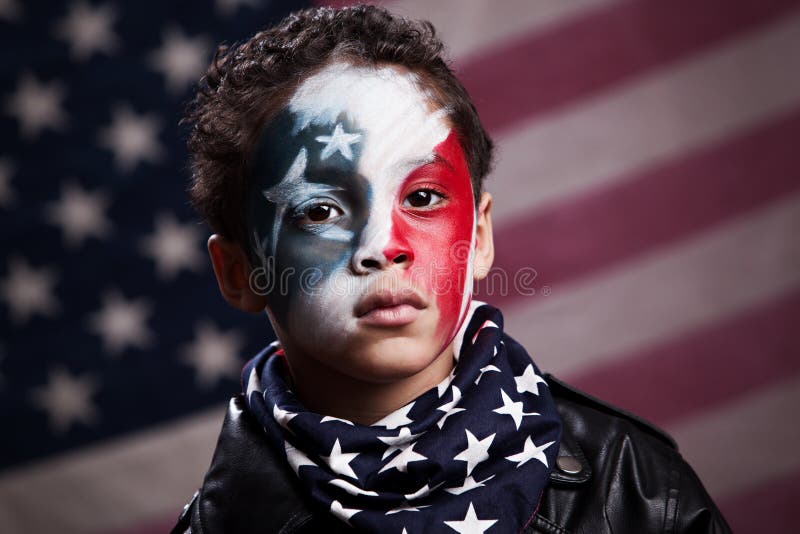 Ung amerikansk patriot