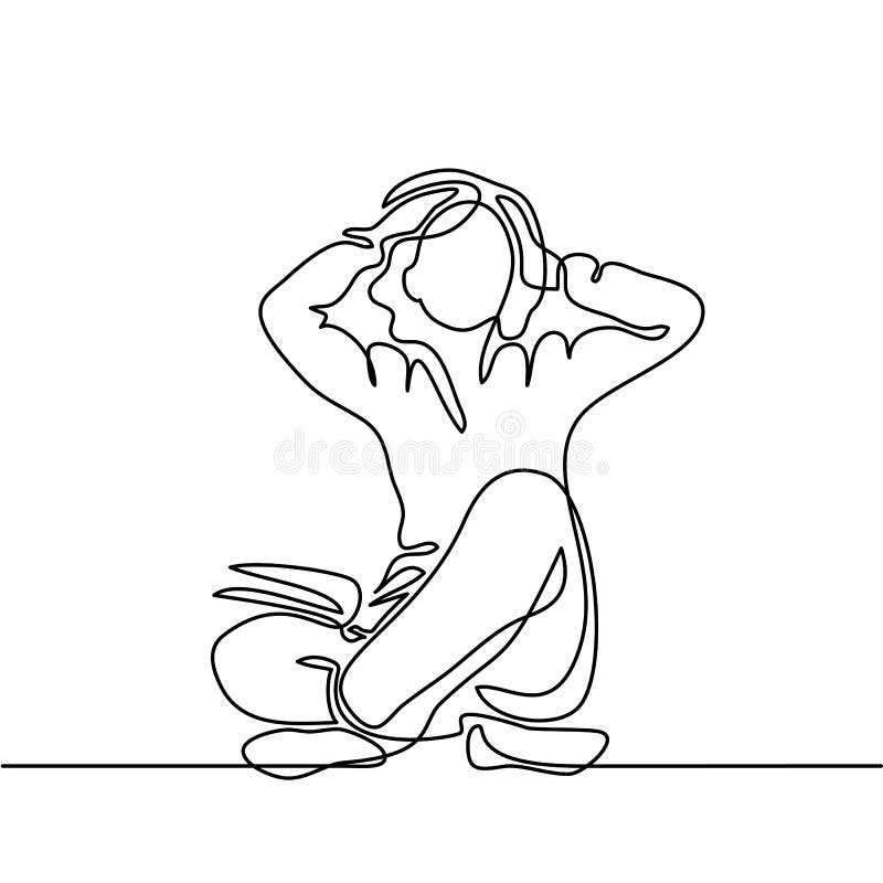 Ung kvinnaläsning bokar royaltyfri illustrationer Ung kvinnaläsning bokar royaltyfri illustrationer