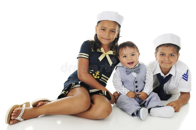 Unga sjömän tre royaltyfri bild Unga sjömän tre royaltyfri bild
