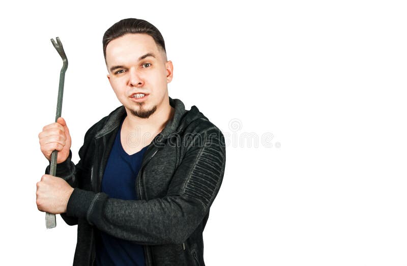 Unga sk?ggiga manh?ll spikar enheten bakgrund isolerad white royaltyfri foto Unga sk?ggiga manh?ll spikar enheten bakgrund isolerad white royaltyfri foto