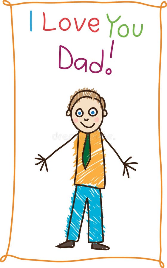 unge s för dagteckningsfader stock illustrationer unge s för dagteckningsfader stock illustrationer