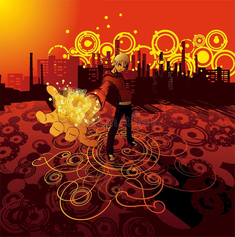 ungemagi royaltyfri illustrationer ungemagi royaltyfri illustrationer