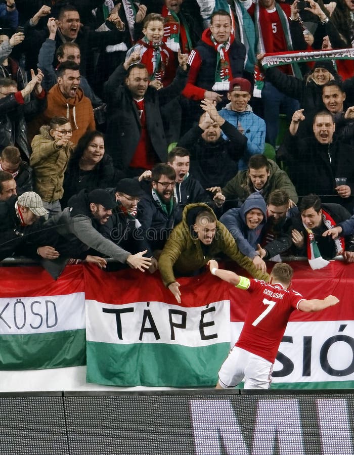 Ungern vs Internationell vänlig fotbollsmatch för Kroatien royaltyfri foto Ungern vs Internationell vänlig fotbollsmatch för Kroatien royaltyfri foto