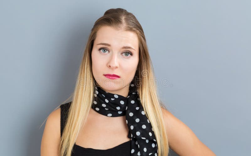 Unglückliche junge Frau stockbilder Unglückliche junge Frau stockbilder