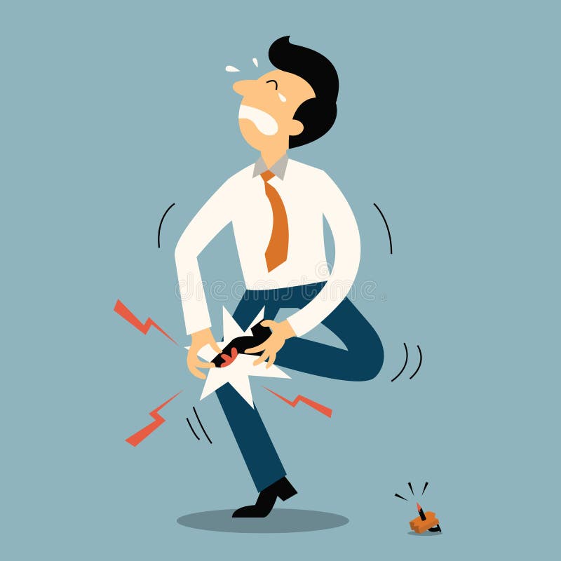 Unglücklicher Mann lizenzfreie abbildung