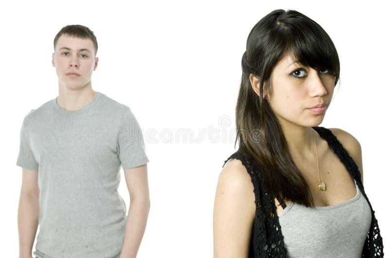 Unhappy couple