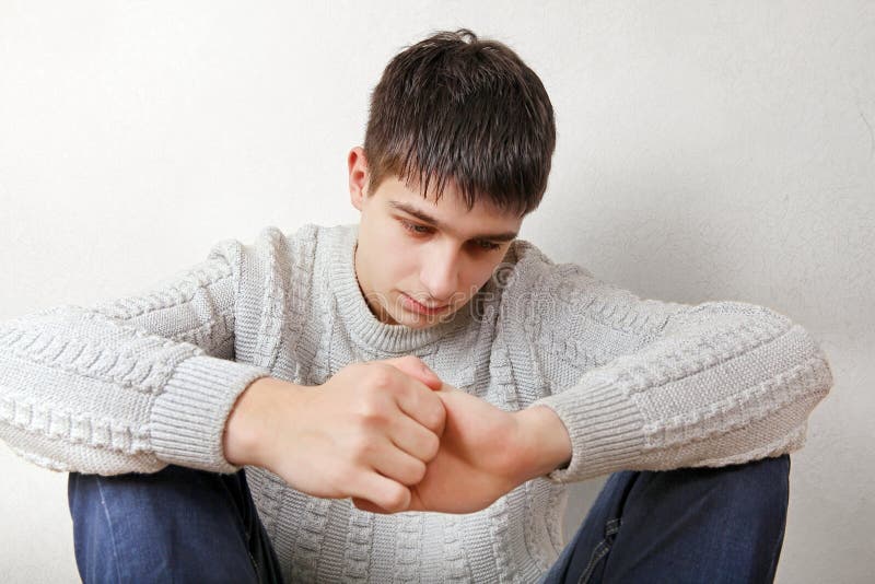 Unhappy Teenager at Home stock photography Unhappy Teenager at Home stock photography