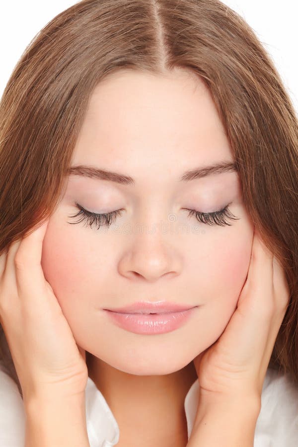 Unhappy woman stock photos