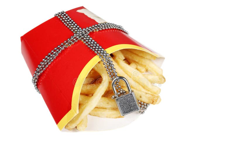 Unhealpthy food concept on white background. Crispy diet stock images, royalty-free photos and pictures