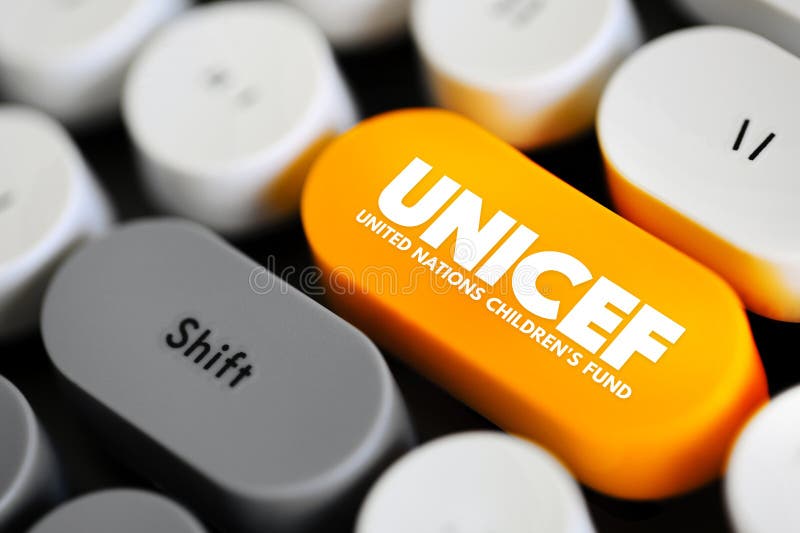 UNICEF is an agency responsible for providing humanitarian and developmental aid to children worldwide, text concept button on keyboard. UNICEF is an agency responsible for providing humanitarian and developmental aid to children worldwide, text concept button on keyboard.